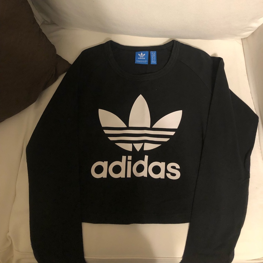 Adidas women’s long sleeve crop top